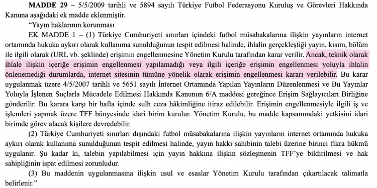 TFF’ye Sınırsız Site Engelleme Hakkı, Exxen Çabasıyla mı Verildi?