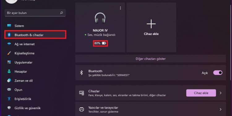 Windows 11’de Bluetooth Aygıtınızın Pil Seviyesi Nasıl Kontrol Edilir?