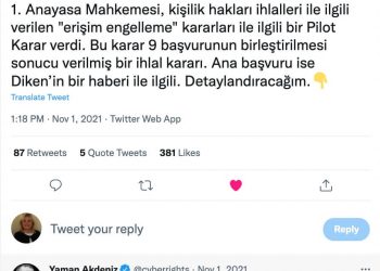 Anayasa Mahkemesi Kararı’nın Boyutlarını Prof.Dr.Yaman Akdeniz’e Soruyoruz