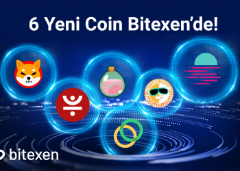 SHIB, SUN, CELO, JST, SLP ve GLMR Bitexen’de Listelendi