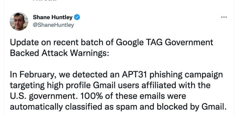 Google, Çinli, Rus ve Belarus Hackerların ABD, Avrupa ve Ukrayna’ya Saldırdığını Söylüyor
