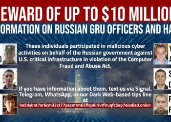ABD, 6 Rus Askeri Hacker Hakkında Bilgi İçin 10 Milyon Dolarlık Ödül Veriyor