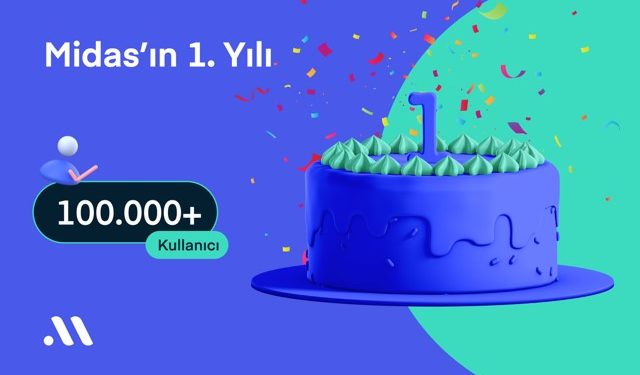 Türk Fintech Midas Birinci Yılında 100.000 Kullanıcıya Ulaştı