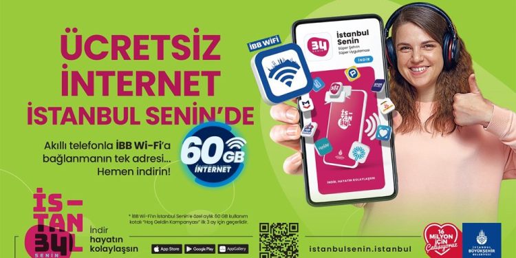İBB Wi-Fi’ye Akıllı Şehir Uygulamasından Erişilecek