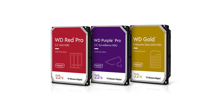 22 TB WD Gold™, WD Red™ Pro ve WD Purple™ Pro HDD’ler Kullanıcılar ile Buluşuyor