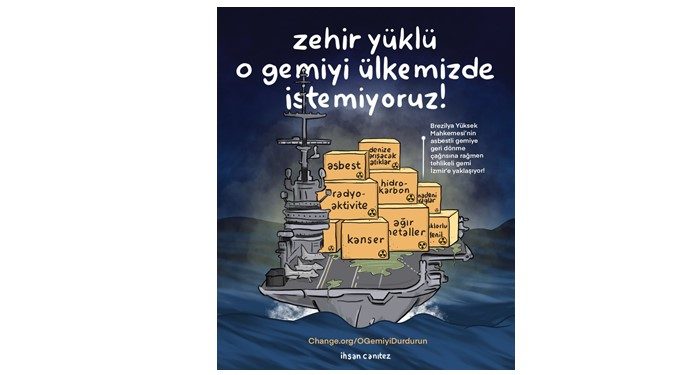 Zehir Taşıyan “Sao Paulo” Gemisinin Geri Dönmesi İçin 88.000’den Fazla Kişi İmza Attı