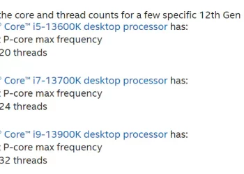 Intel Yanlışlıkla 13. Nesil İşlemci Özelliklerini Sızdırdı