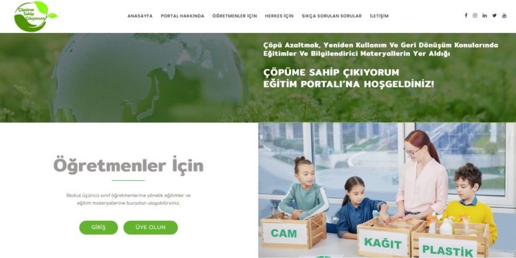 Çöpüme Sahip Çıkıyorum Eğitim Portalı Yayında