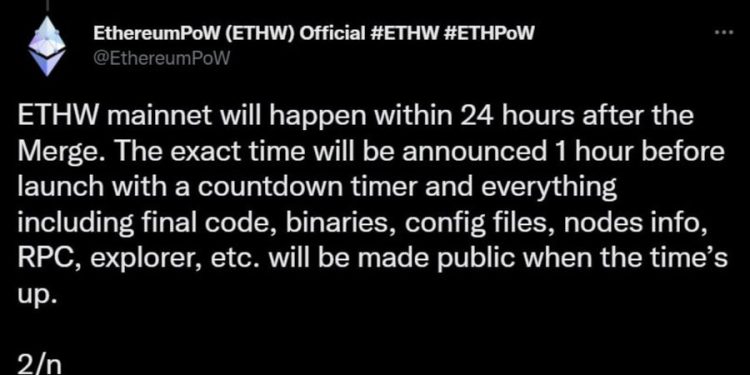EthereumPoW Birleşme Sonrası Planını Açıkladı
