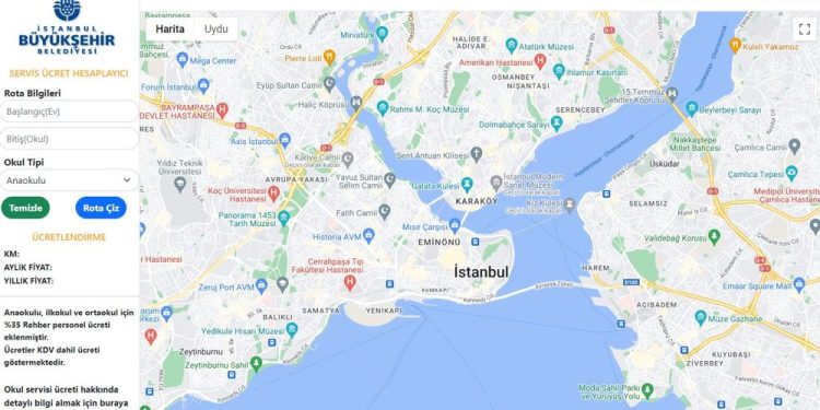 Okul Servisi Ücretini Buradan Hesaplayabilirsiniz