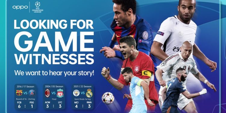 OPPO, UEFA Şampiyonlar Ligi’nin En İlham Veren Üç Maçını Seçti