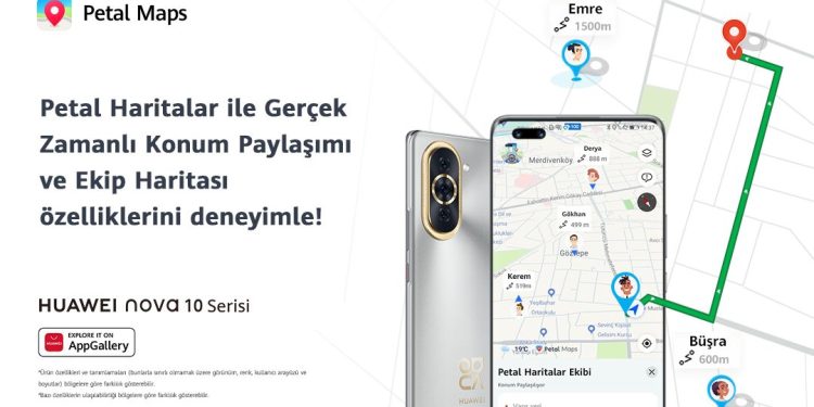 Petal Haritalar, Ekip Haritası ve Gerçek Zamanlı Konum Paylaşımı Özelliklerini Duyurdu