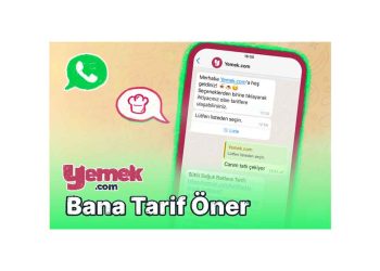 Yemek.com’dan Yemek WhatsApp Botu “Bana Tarif Öner”