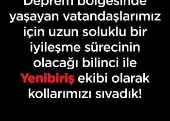 Yenibiriş Deprem Sonrası İstihdam Çalışmalarına Başladı