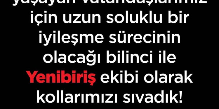 Yenibiriş Deprem Sonrası İstihdam Çalışmalarına Başladı