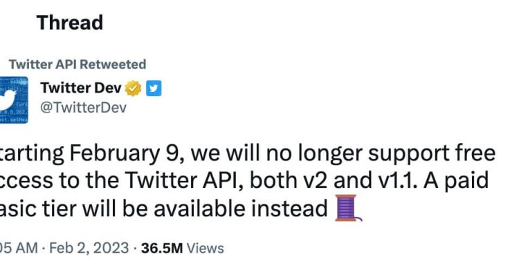 Elon Musk, Twitter Arayüzü (API) için Geliştiricilerden Para Almaya Başlıyor