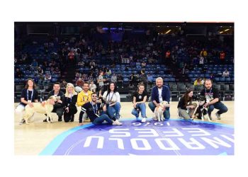 Anadolu Efes, Pawder İş Birliğiyle Depremzede Köpekleri, Sinan Erdem Spor Salonu’nda Ağırladı
