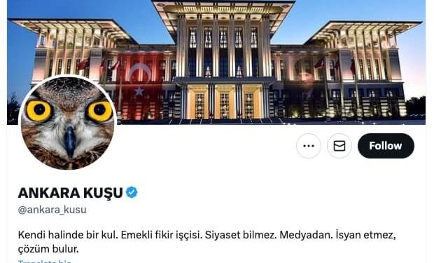 ‘Ankara Kuşu’ İsimli Twitter Hesabının Sahibi Gözaltına Alındı