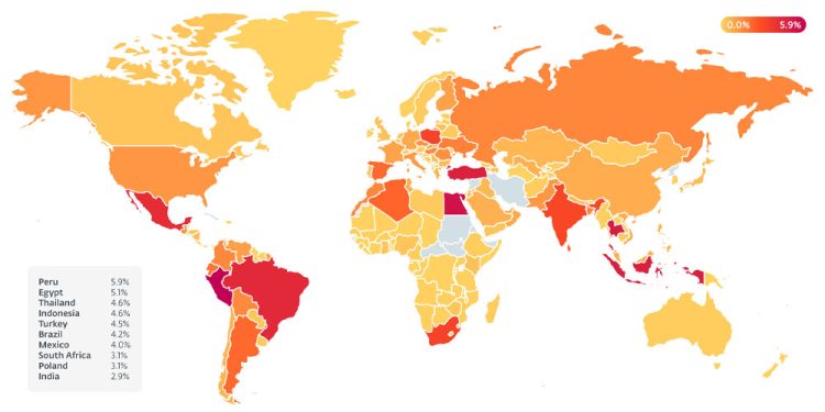 Türkiye Saldırıdan En Çok Etkilenen Beş Ülkeden Biri
