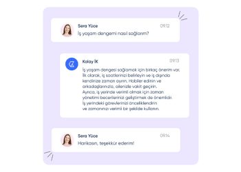Kolay İK ChatGPT İle Entegre, Çalışan Esenliği Chatbot’u Geliştirdi