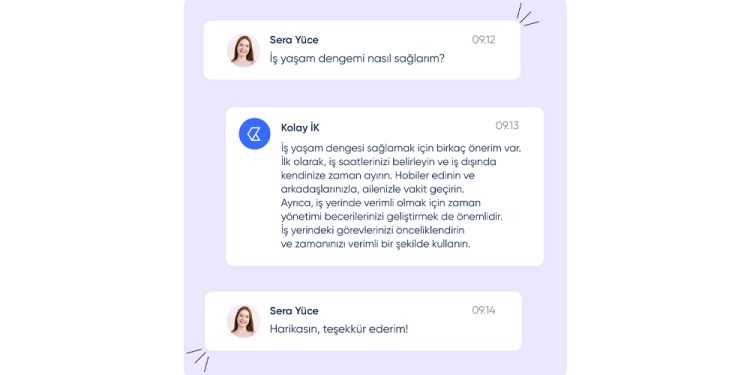 Kolay İK ChatGPT İle Entegre, Çalışan Esenliği Chatbot’u Geliştirdi