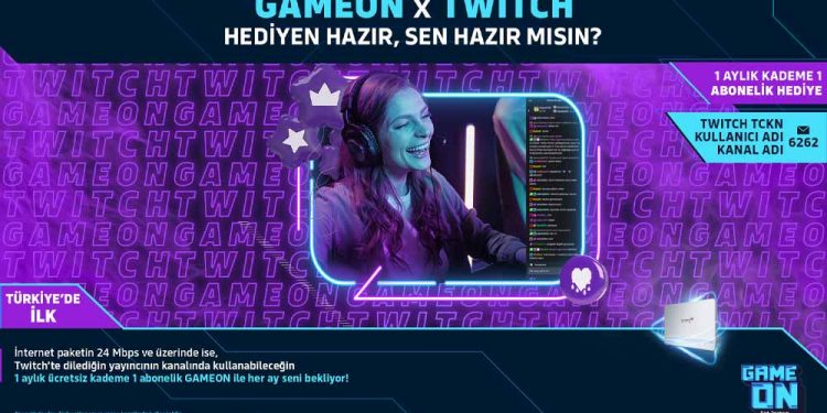 Türk Telekom GAMEON’dan Türkiye’de Bir İlk Daha: Ücretsiz Twitch Aboneliği