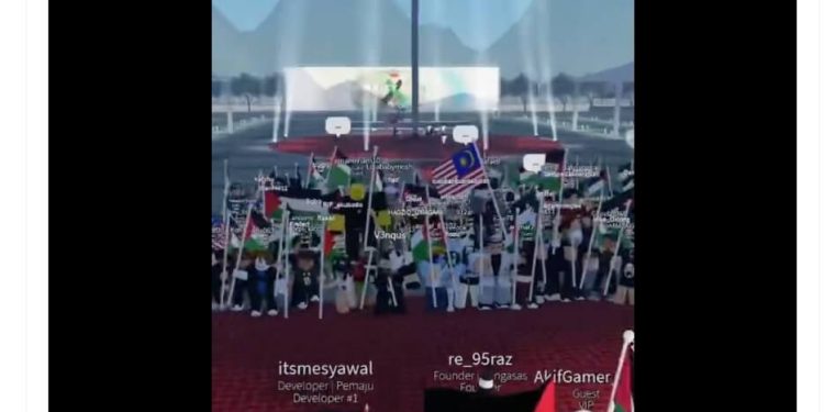 Çocuklar Roblox’ta Filistin Yanlısı Protestolara Katılıyor