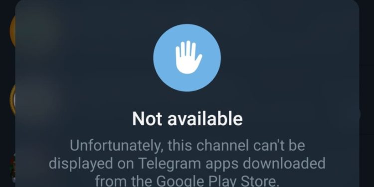 Telegram Bazı Hamas Kanallarını (Google Yüzünden) Engelliyor