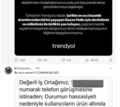 Tüketiciler Birliği’nden Trendyol’a Filistin Uyarısı