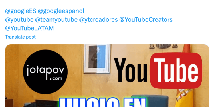 İspanyol YouTuber, Kendisini Engelleyen Google’a Dava Açtı