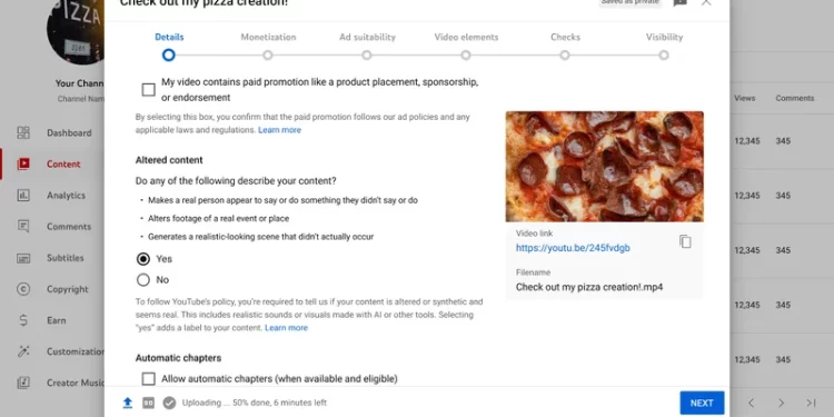 YouTube Videolarında, Yapay Zeka ile Üretilen İçerik İşaretlenecek