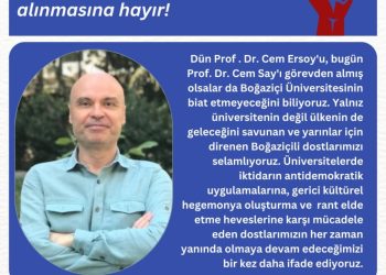 BMO’dan Açıklama : Prof. Dr. Cem Say’ın Yanındayız