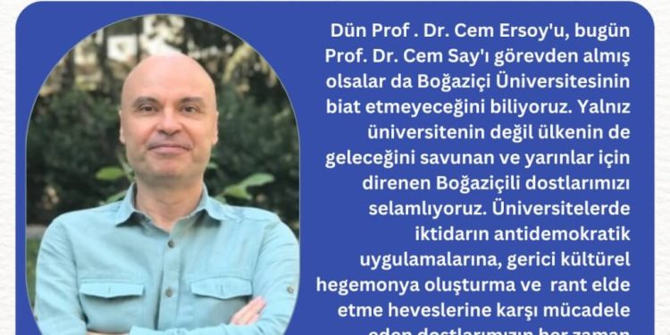 BMO’dan Açıklama : Prof. Dr. Cem Say’ın Yanındayız