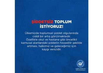 Şiddetsiz Toplum İstiyoruz