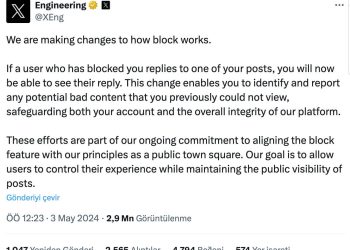 X (Twitter), Engelleme Düğmesinin Çalışma Şeklini Değiştiriyor