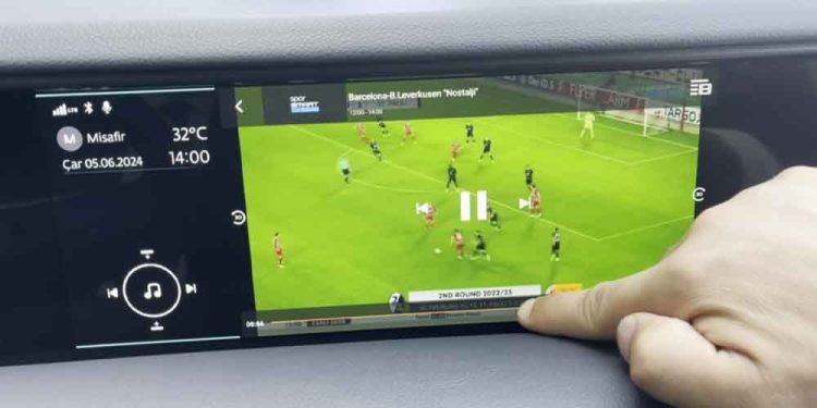 TOGG’un Ön Panelinden TV Kanalları İzlenebiliyor