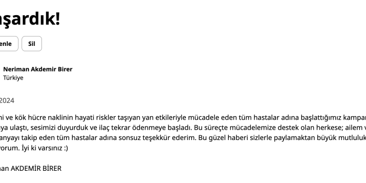 2024’ün İlk 6 Ayında 36 İmza Kampanyası Başarıyla Sonuçlandı
