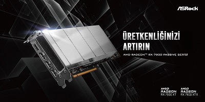 ASRock Fansız Ekran Kartı AMD Radeon™ RX 7900 Passive Serisini Duyurdu