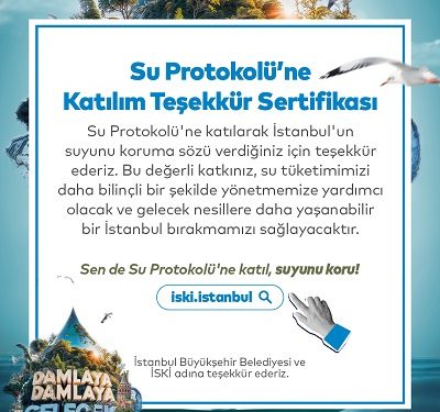 İski’den ‘Su Protokolü’ Kampanyası