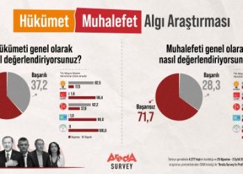 Araştırma: Halk, Hükümeti de Muhalefeti de Başarısız Buluyor