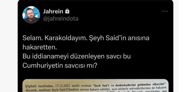 Jahrein Müstehcen Konuşmalar Gerekçesi ile Gözaltına Alındı