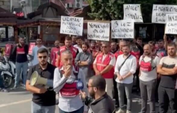 YemekSepeti Moto Kuryeleri İş Bıraktı