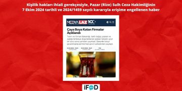 Çaya Boya Katan Tüzel Firmanın “Kişilik Hakkı” Nedir?