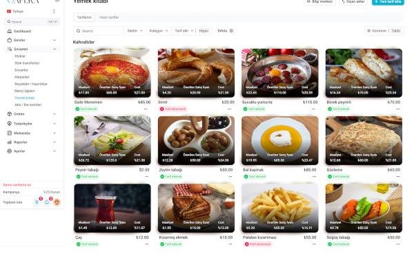 Restoranlara Özel Yapay Zeka Destekli Yerli Maliyet Yönetimi Yazılımı