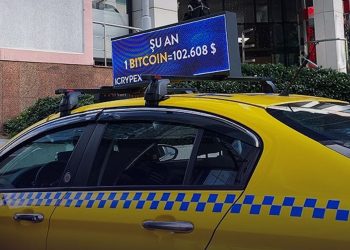 ICRYPEX, Kriptoyu Sokağa Taşıyor: Taksilerde Canlı Bitcoin Fiyatları Gösterilecek