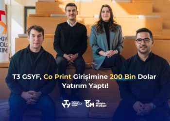 T3 Girişim Sermayesi Yatırım Fonu, Co Print’e 200 Bin Dolar Yatırım Yaptı