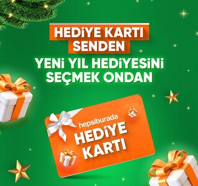 Yeni Yıl Hediyesi Olarak Hepsiburada Hediye Çekleri