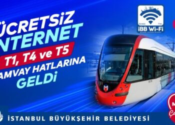 İBB’den Tramvay Hatlarına Ücretsiz İnternet