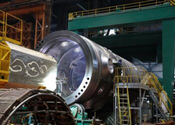 Rosatom’un Makine Mühendisleri Akkuyu NGS’nin 4’üncü Güç Ünitesi İçin Reaktör Kabının Kaynak İşlemini Tamamladı