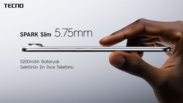Tecno’dan Ultra İnce Tasarımlı ve Yüksek Batarya Kapasiteli Spark Slim